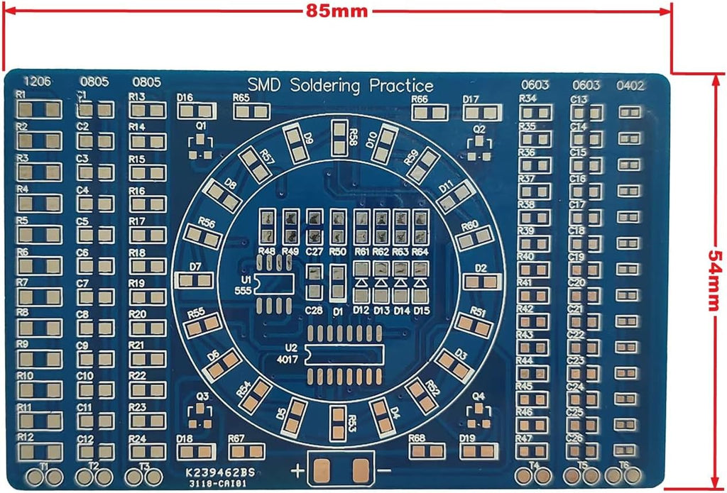 Gikfun DIY SMD SMT Welding Practice Soldering Skill Training Board Ek7028