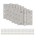 Heavy Duty Door Hinges Brushed Nickel 4.5 Inch x 4 1/2" Square