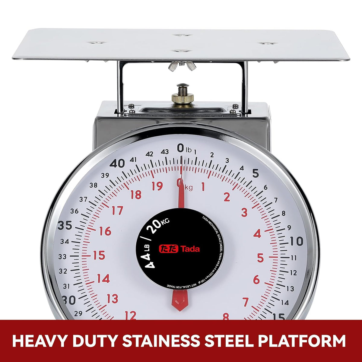 44 LBS Stainless Steel Heavy Duty Mechanical Kitchen and Food Scale