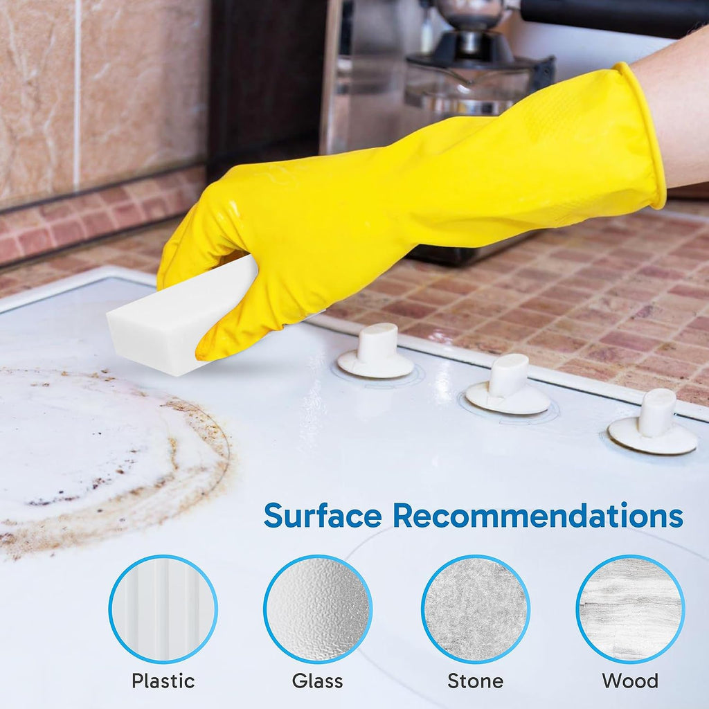 Extra Large Magic Sponge Eraser (20 Pack) - Long Lasting Cleaning Pads