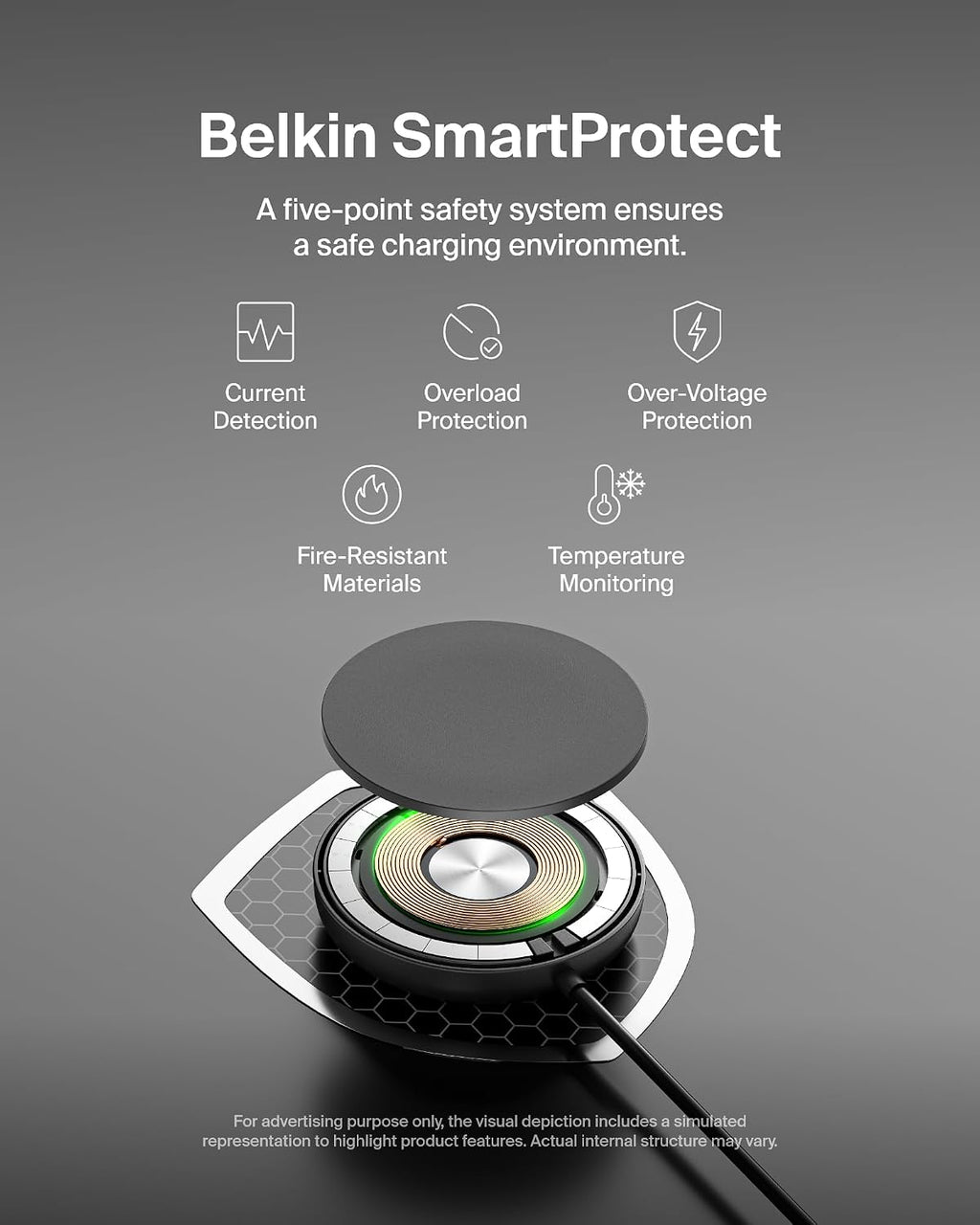 Qi2 15W Magnetic Wireless Charging Pad, Kickstand with Adapter | MagSafe compatible, iPhone 17, Samsung Galaxy S25
