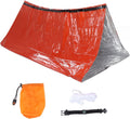 Emergency Survival Shelter Tent, Single Layer Thermal Aluminum Tent with Bracelet for Earthquake Relief, Wind and