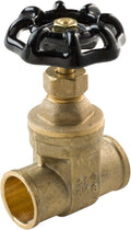 Midline Valve Gate Valve 1 Inch Sweat Connect, No-Lead Cast Brass