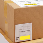 Yellow Rectangle Labels 3" x 1" Color Coding Stickers Roll 500 Pcs