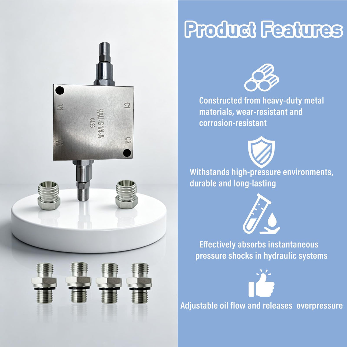 Mini Excavator Cushion Valve Kit for Hydraulic Swivel Motor