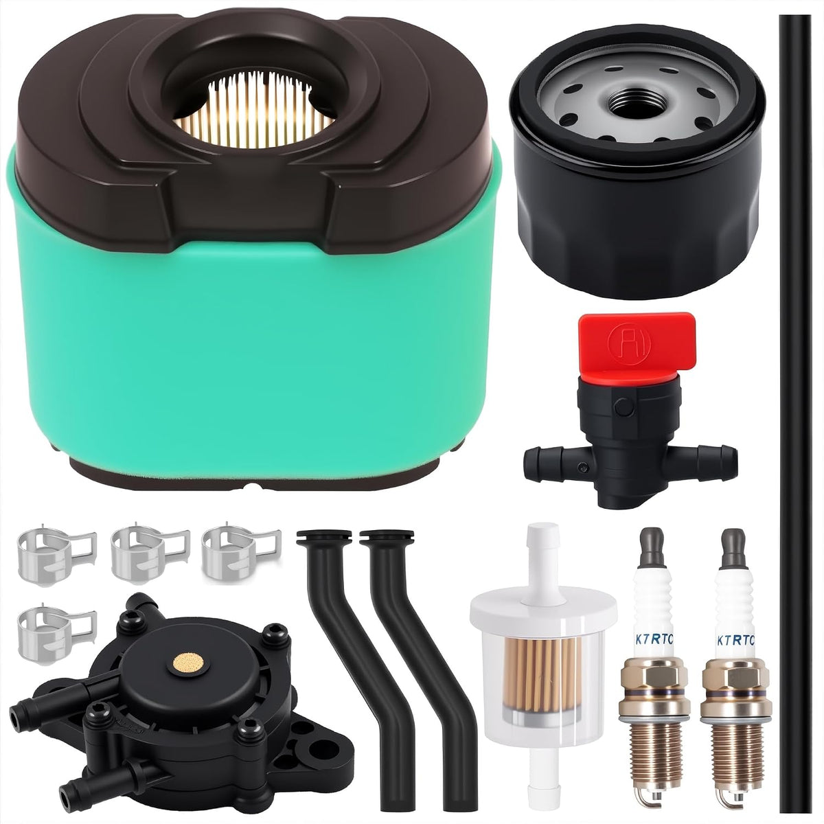 792105 276890 Air Filter Tune Up Kit Compatible with B&S 593435 593240 407777 40G777 40H777 445667 445877 44H777