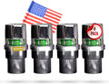 Tire Pressure Monitoring Valve Caps Sensor Gauge - Advanced Detection System, 50 PSI Sensing Air Alert Indicator for
