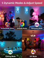 Color Changing Light Bulb 40W Equivalent with Remote Control E26