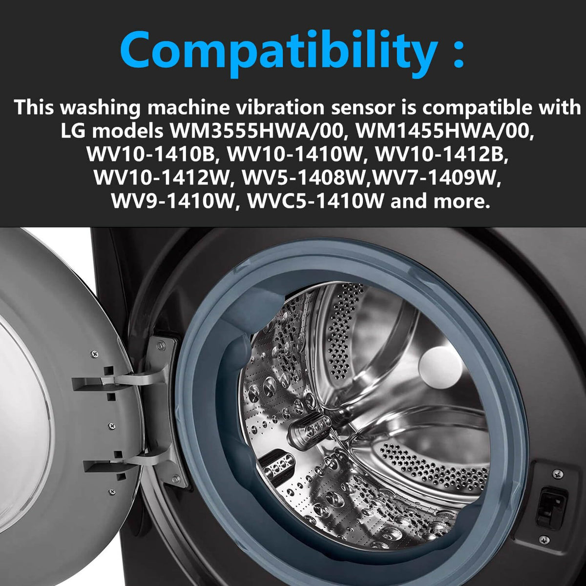 EBD48922810 Washing Machine Vibration Balance Sensor CY120 3D Switch Compatible with LG WM3555HWA WM1455HWA WV10 WV9 WV7 WV6 WV5 Series Washing Machine Sensor OEM Replacement