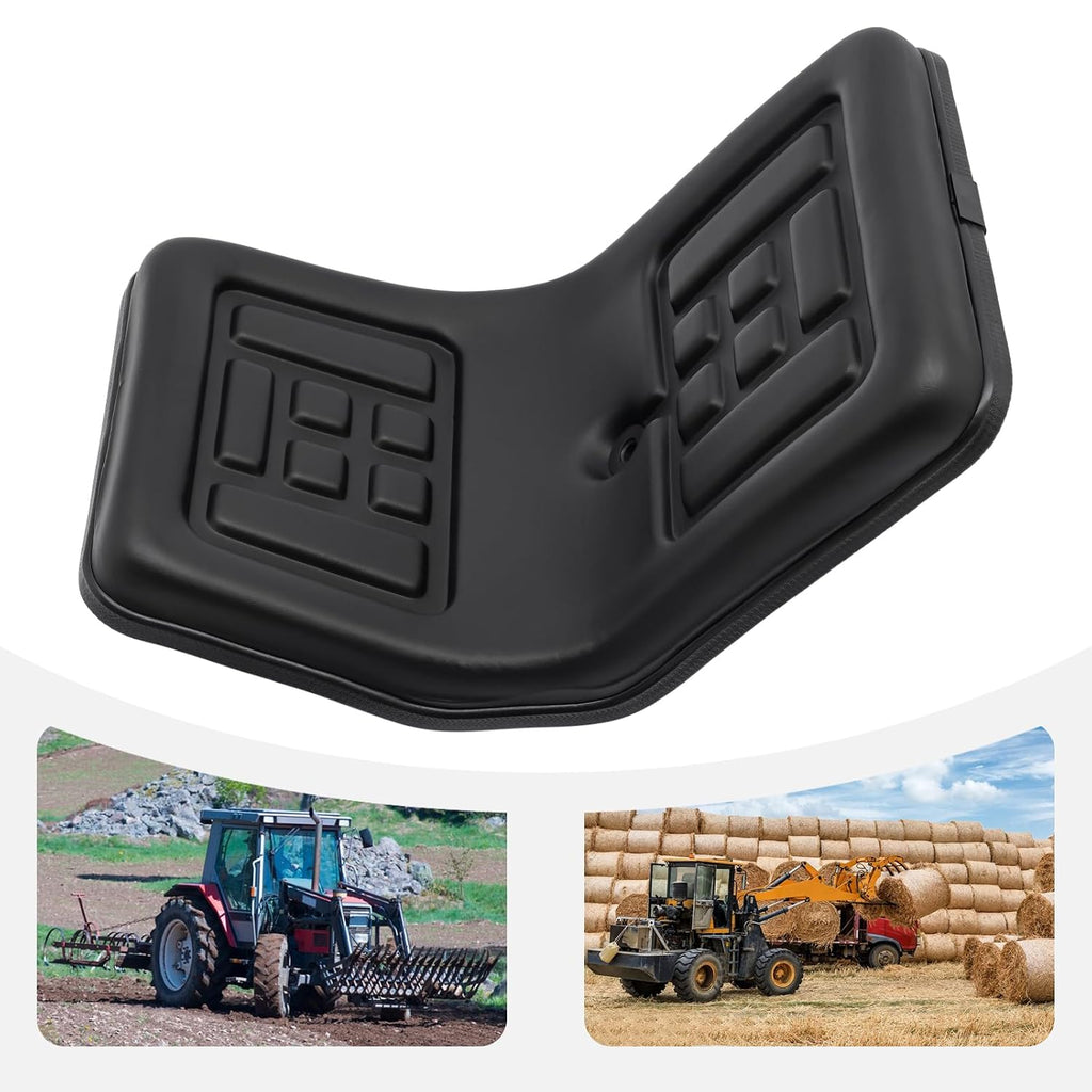 Universal Lawn Tractor Seat Replacement, Compact High Back Mower Seat, Lawn Mower Seat with Micro Switch and Drainage