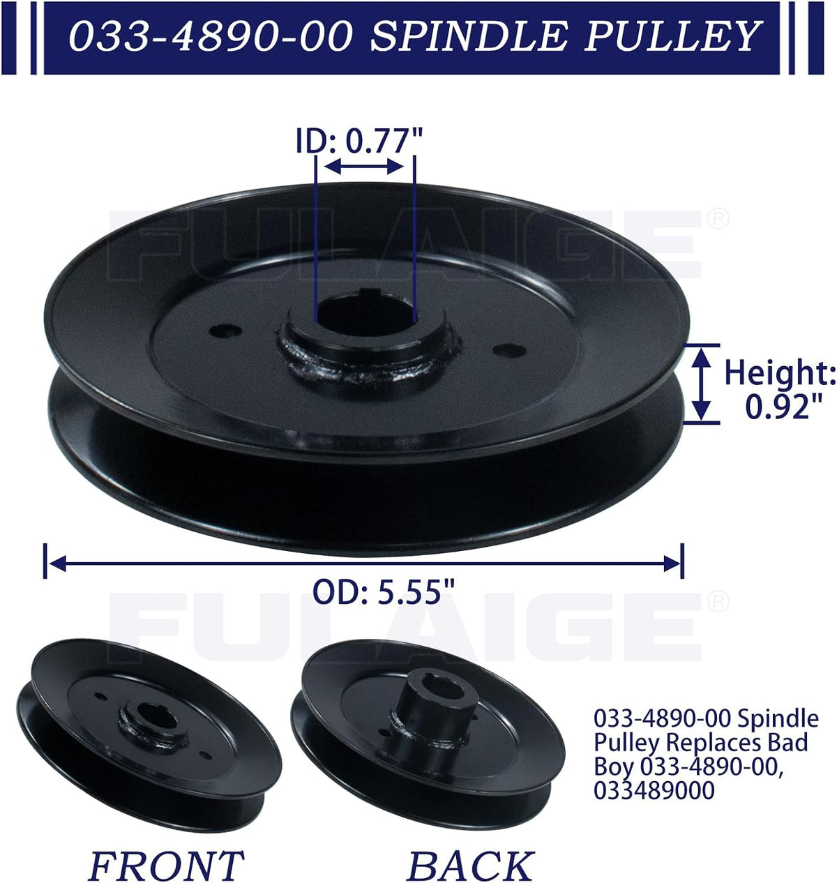 037-2000-00 Spindle Assembly for Bad Boy MZ Magnum 54 Inch Spindle | for Bad Boy ZT Avenger 54" Deck Mower Replaces