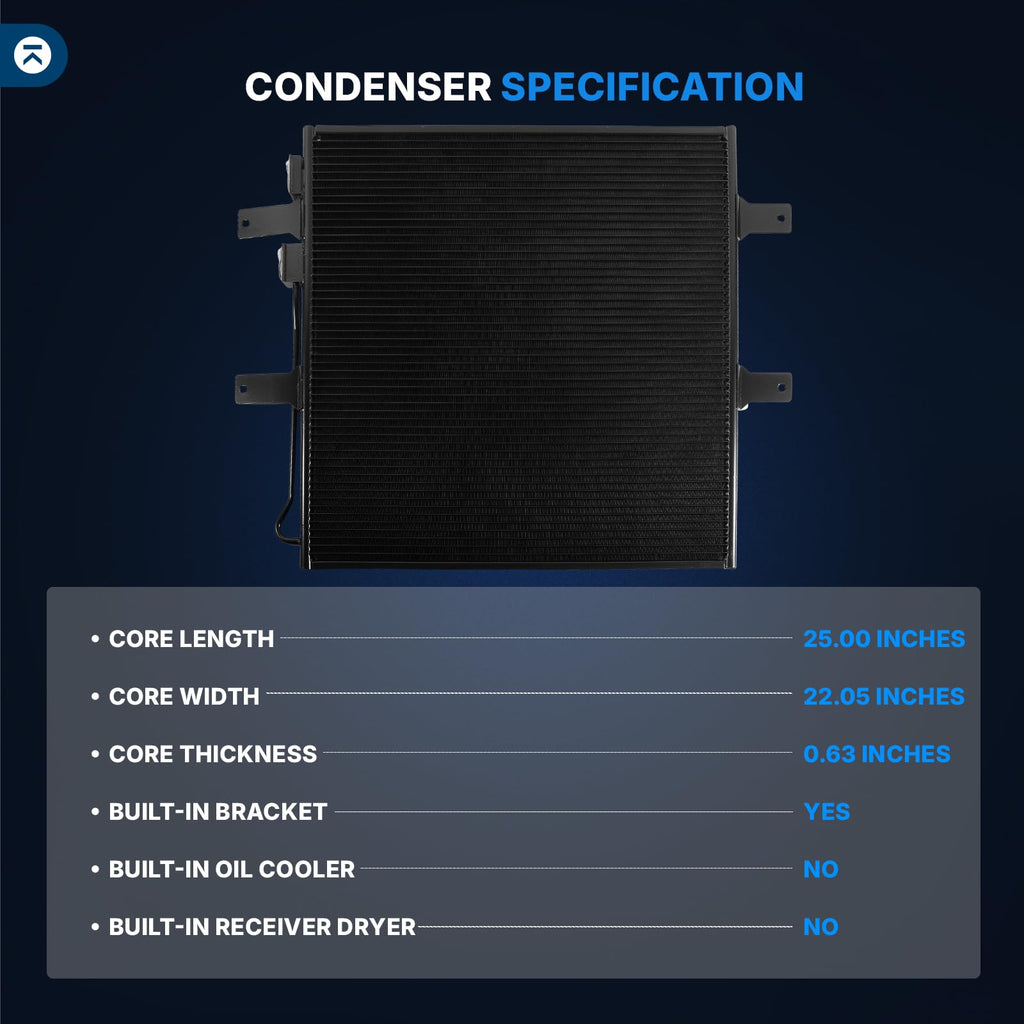 KELOKE Air Conditioning A/C Condenser Compatible with Dodge