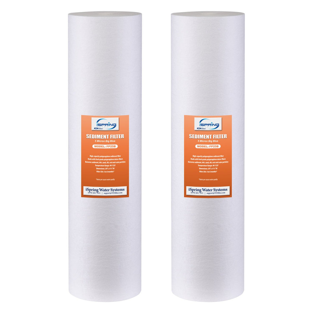iSpring 5-Micron 20" x 4.5" Whole House Water Filter Sediment Removal
