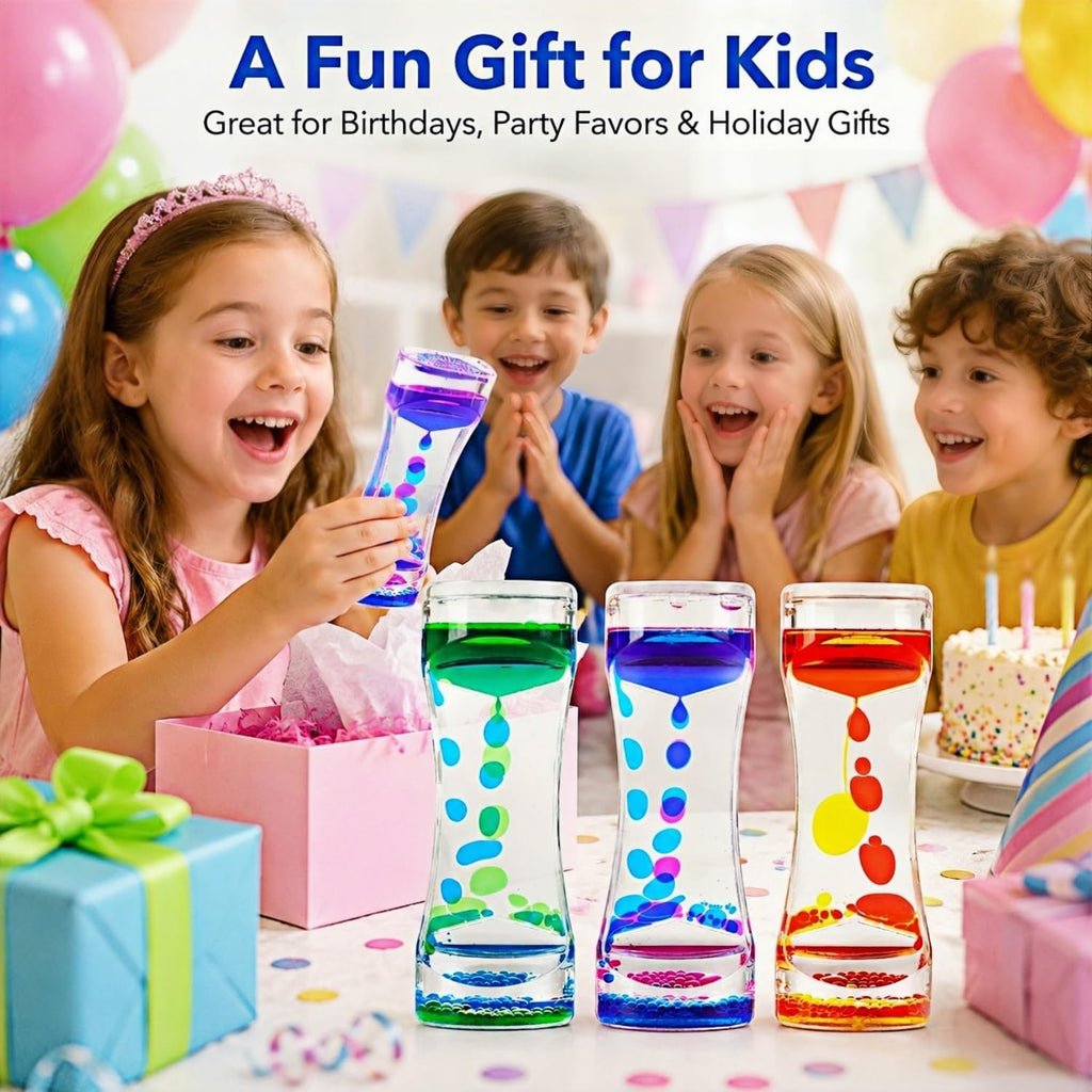 Liquid Motion Bubbler Timer Oil Hourglass Sensory Toys for Kids | Fidget Toy Calm Stress Relief Relaxing for Focus