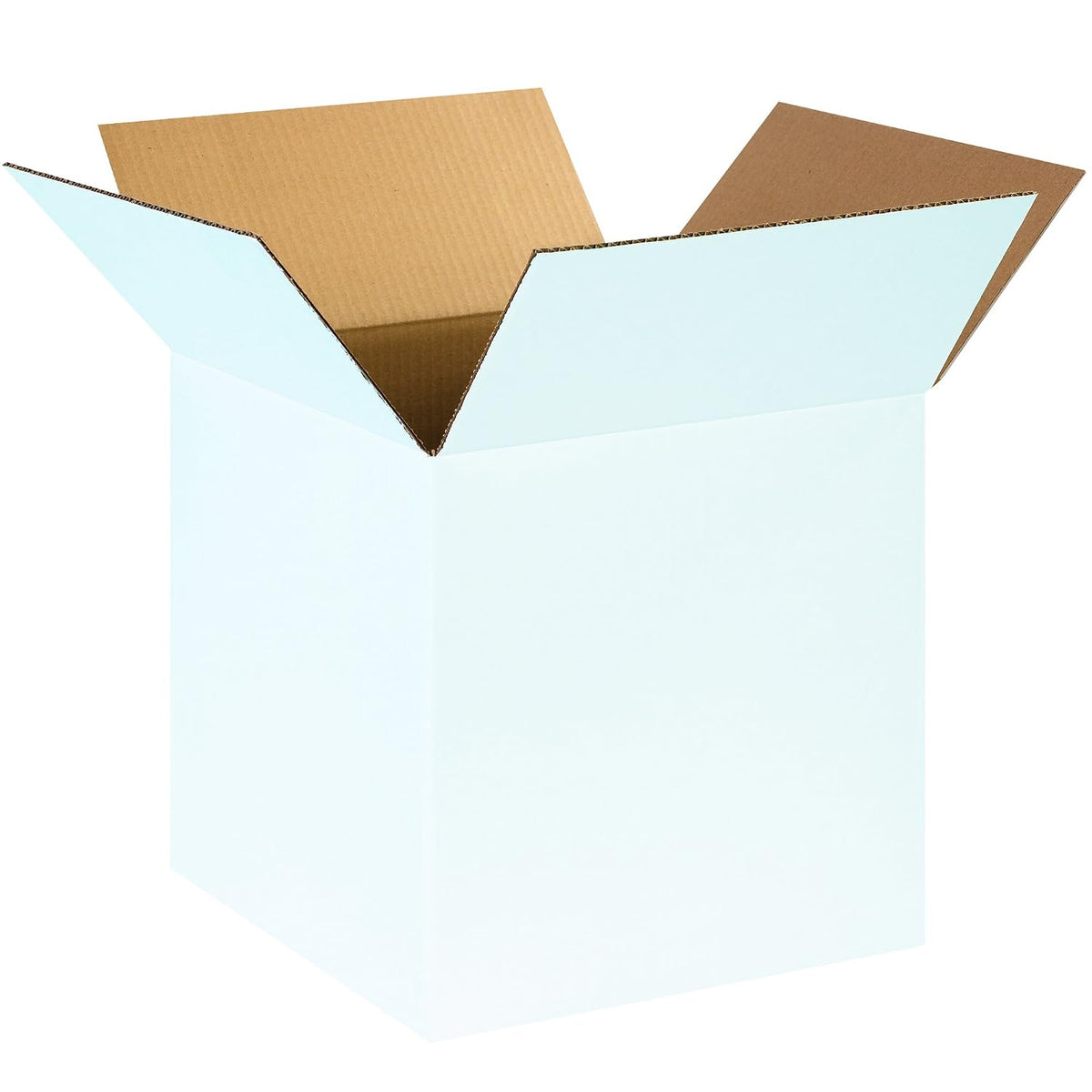 SN141414W Corrugated Boxes, 14"L x 14"W x 14"H, White (Pack of 25)