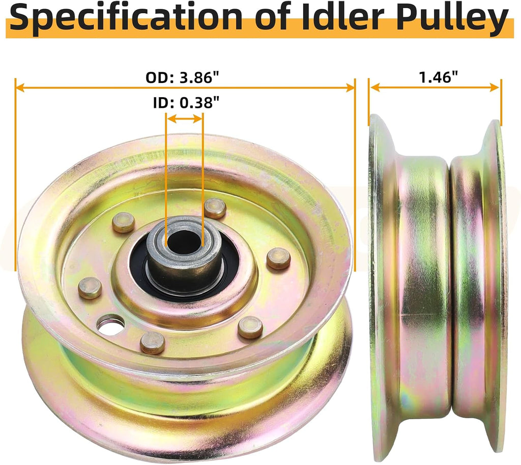 532177968 Idler Pulley for Craftsman/Husqvarna 42" 46" 48" Decks