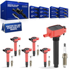 JC Whitney 6pcs Ignition Coils & 6pcs Double Iridium Spark Plugs Kit