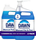 Dawn PRO Manual Pot & Pan Detergent, Bulk Liquid Dish Soap (1 gal, 2 pack)