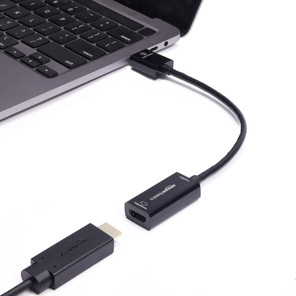 DisplayPort (4k@60Hz) to HDMI Female Converter (Not Compatible with a USB Port), Black, 9.25 x 0.87 x 0.47 in