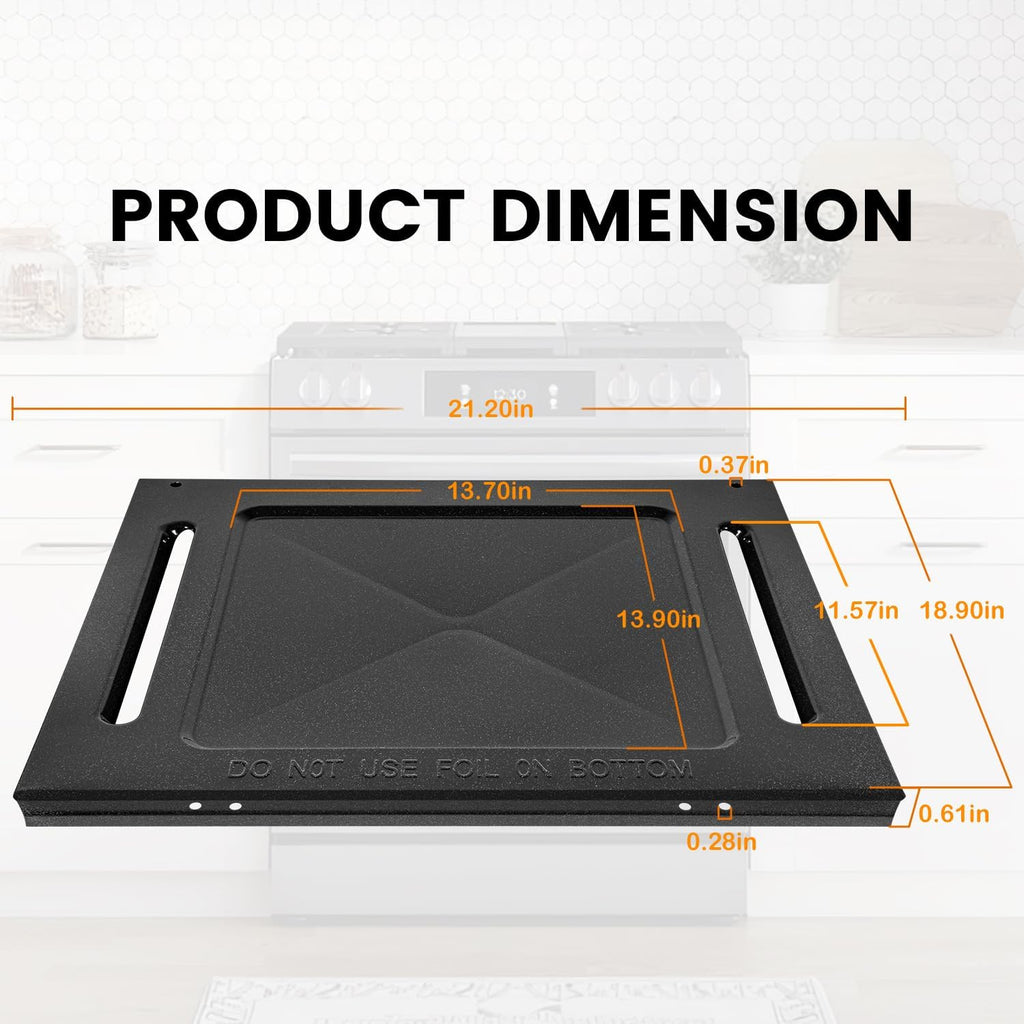 316400603 Oven Bottom Panel Fit for Frigidaire/Kenmore/Electrolux/Crosley Gas Ranges and Stoves, Replace Part Number AP3768877, 1056058, 316400604, 7316400604
