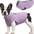 Dog Fleece Vest Sweater Zip Up Warm Pullover Dogs Jacket with D-Ring Leash Winter Cold Weater Coat Pet Sweatershirt