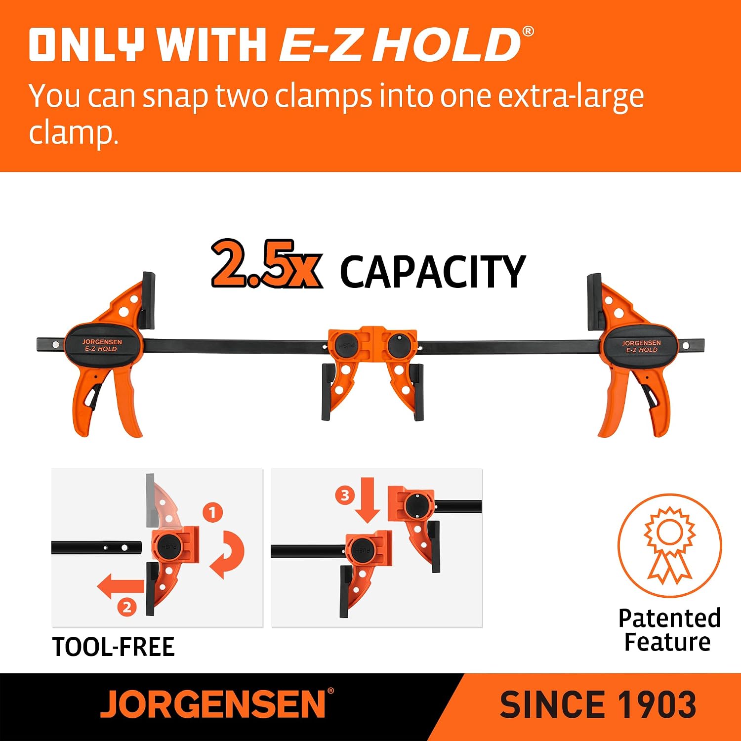 6" Bar clamps for woodworking - 4-Pack