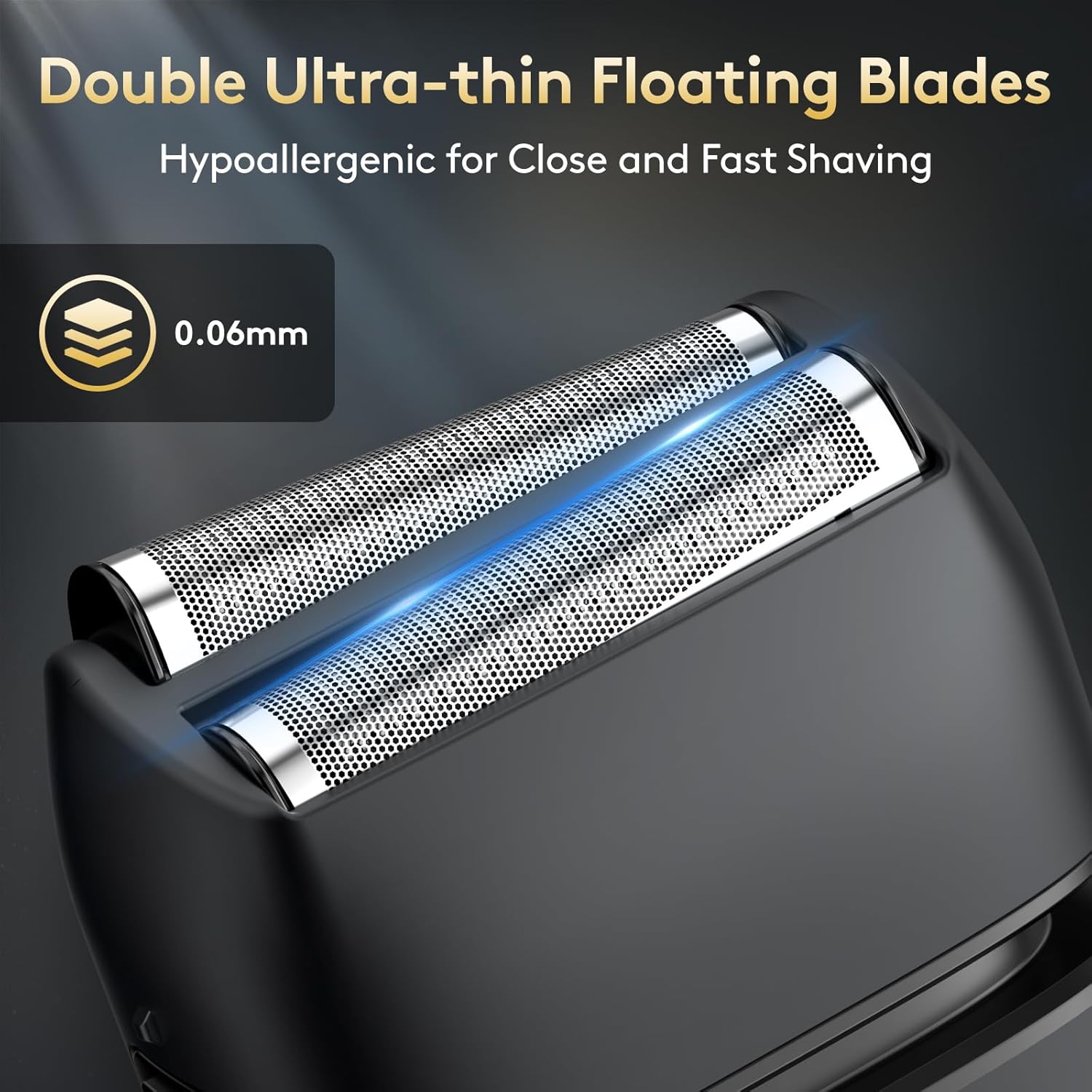 Foil Shaver for Men, Electric Razor with Smooth Close Shaving | 150-Min Runtime, Wet Dry Electric Shaver for Men with