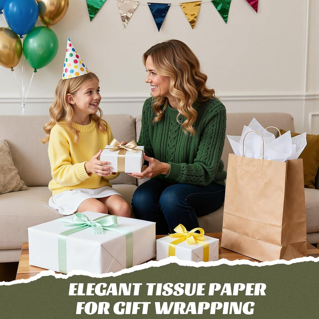 30"x40" White Tissue Paper for Gift Bags, 32 Sheets Acid Free Tissue Paper
