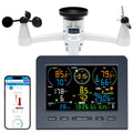 7-in-1 Wireless Weather Station with Outdoor Sensor, WiFi Indoor Outdoor Weather Stations, Rain Gauge, Anemometer