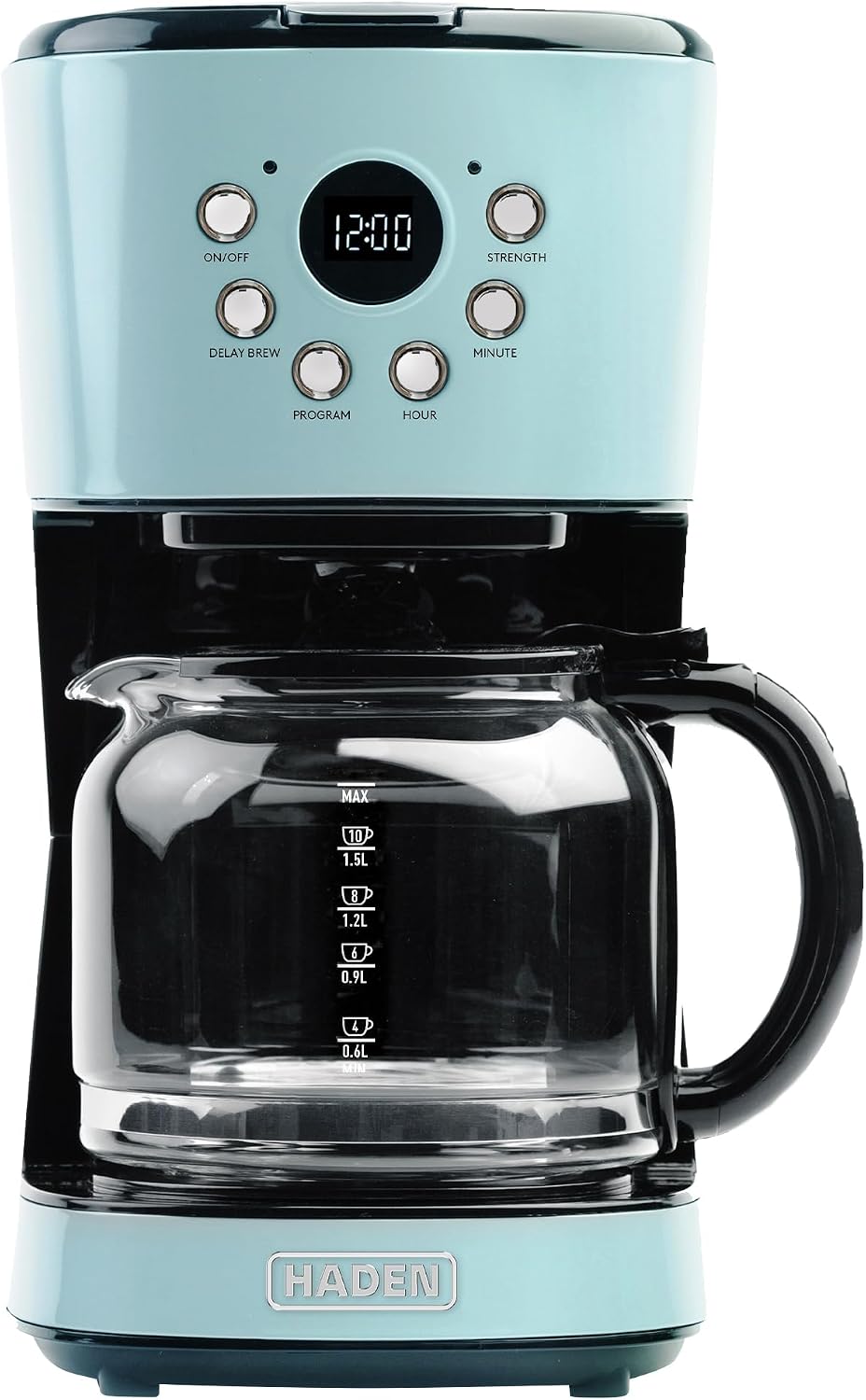 Coffee Machine, 12 Cup Programmable Drip Coffee Maker | with Auto Shut-Off Function and Reusable Washable Water