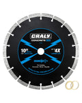 10 Inch Segmented Diamond Blade, 7/8 in Arbor, 10'' General Purpose Diamond Stone Blade for Angle Grinder, Mitre Saw