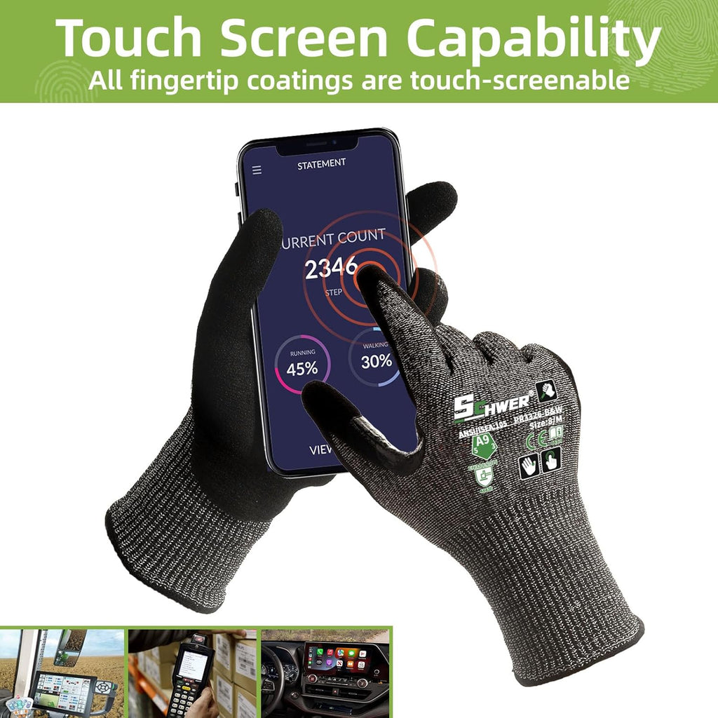 ProGuard High Level Cut Resistant Work Gloves for Extreme Protection, ANSI A9 Cut Gloves with Reinforced Thumb, Non
