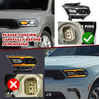 Headlight Assembly Fit for 2021-2024 Dodge Durango