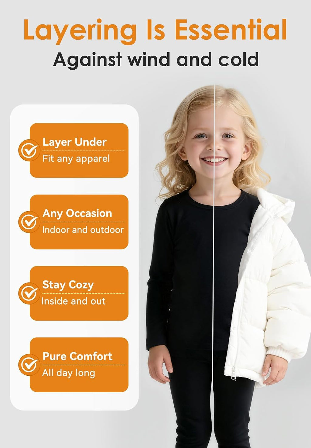 Toddler Thermal Underwear Set for Kids Long Johns for Boys Girls 2-6T | Soft Fleece Lined Winter Base Layer Long