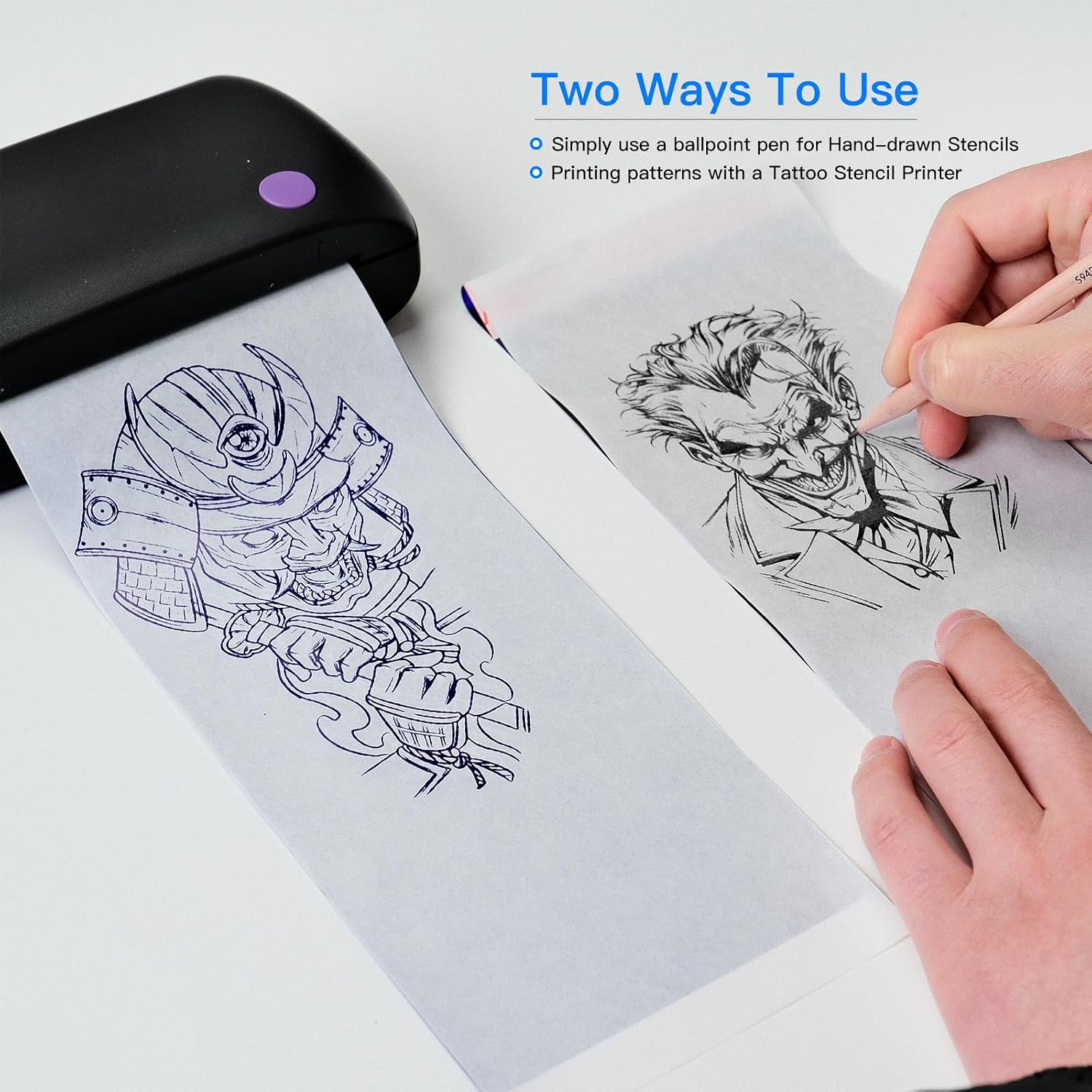 Wormhole PRO Tattoo Transfer Paper for Mini Tattoo Stencil Printer Thermal Stencil Paper 35 Sheets Compatible with
