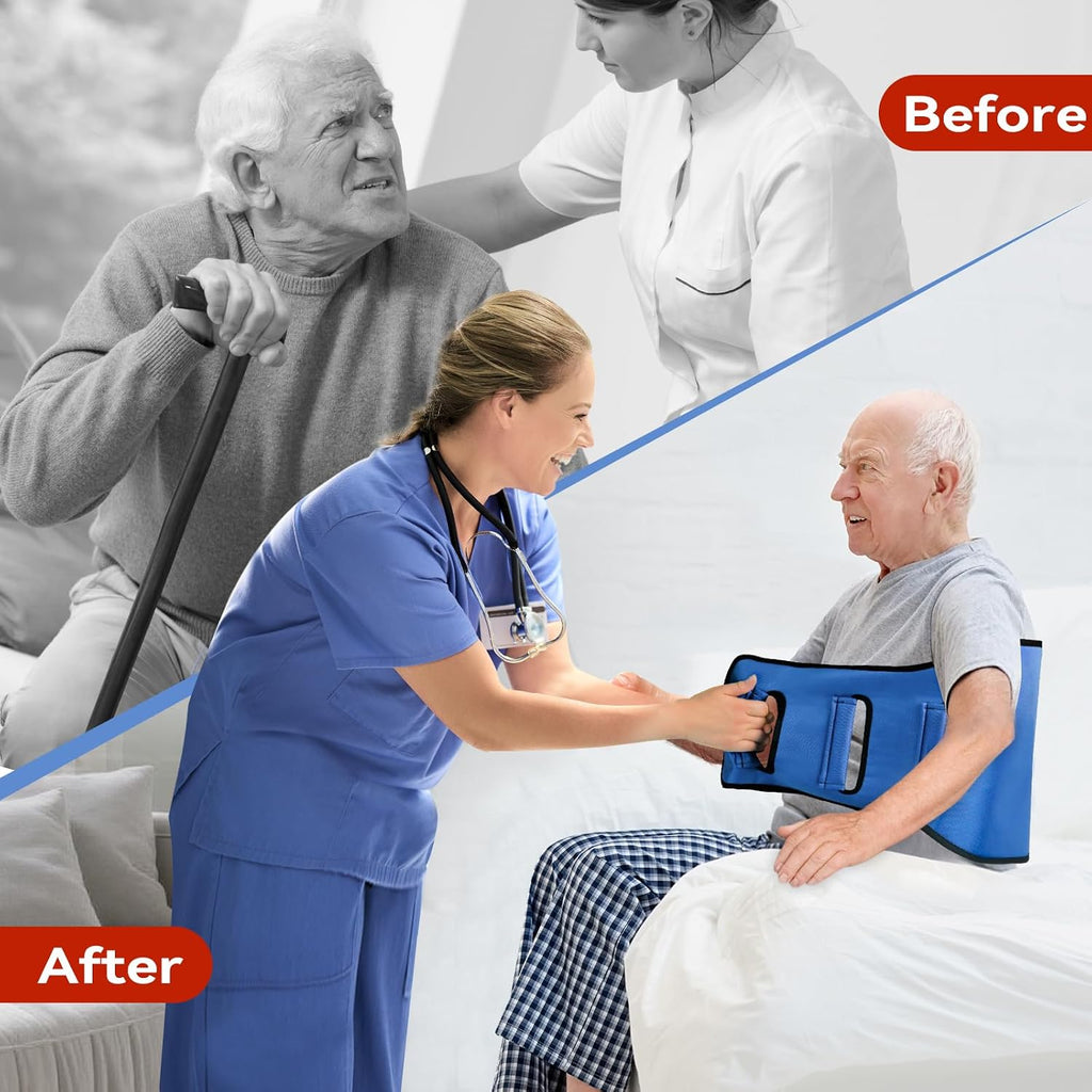 Transfer Belt Transfer Sling for Elderly, Lift Assist Gait Belt for Seniors