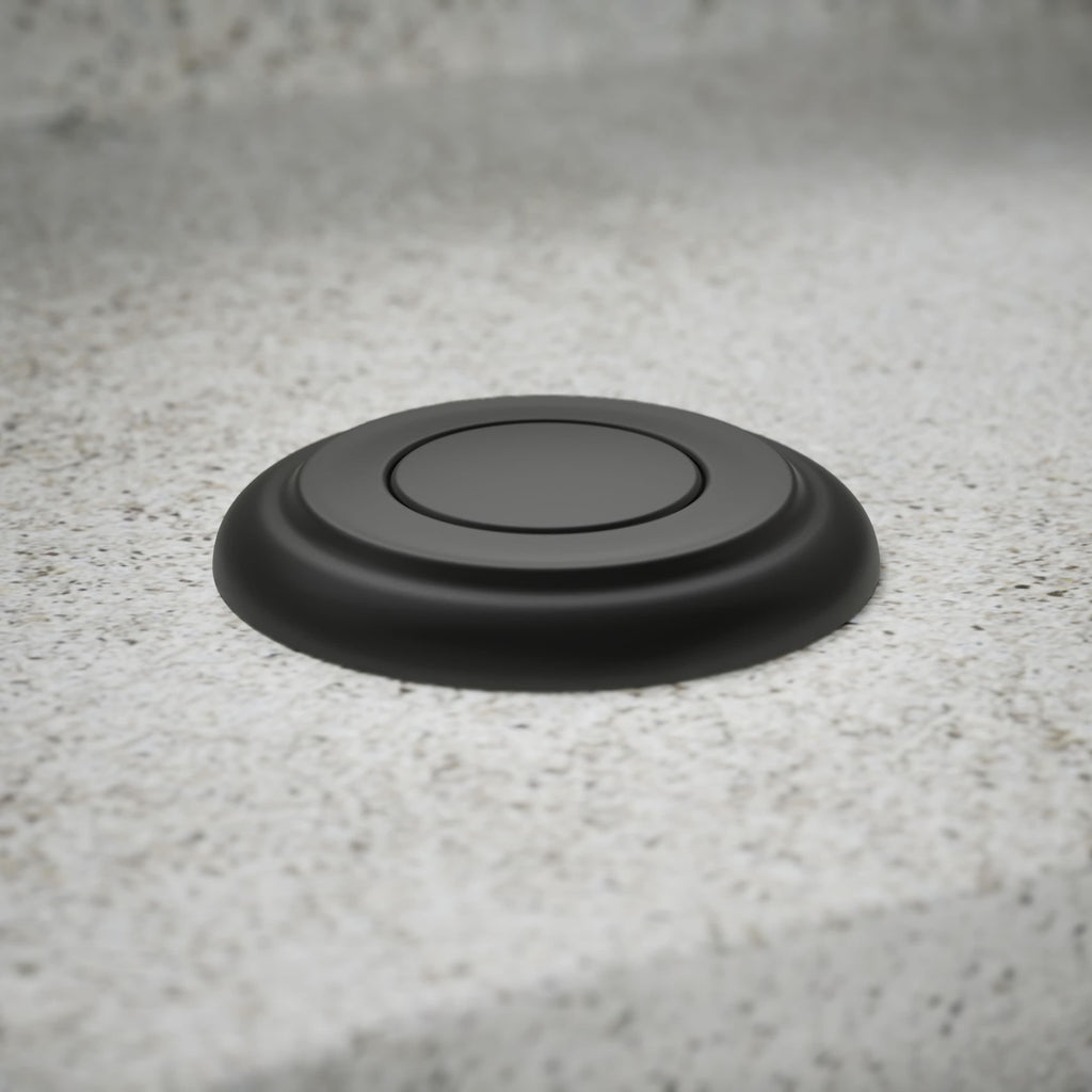 KOHLER 35725-BL K-35725-BL Garbage Disposal Air Switch Button, Matte Black