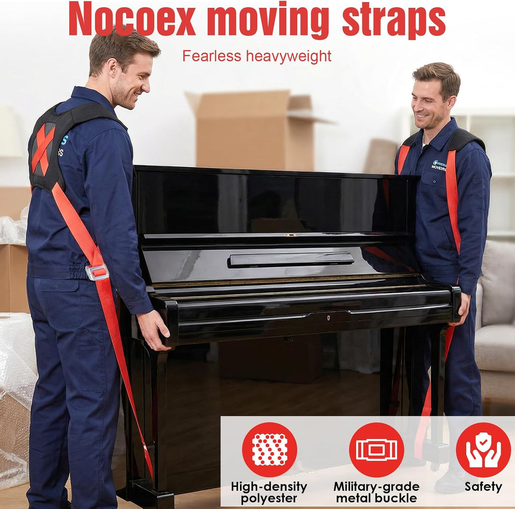 Moving Straps 2-Person Lifting and Moving System Transporting Heavy Objects up to 880lbs Efficiently Safely Suitable