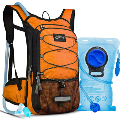 Hydration Backpack with 3L Water Bladder, Small Hydration Pack Backpack for Men Women, Lightweight Water Backpack