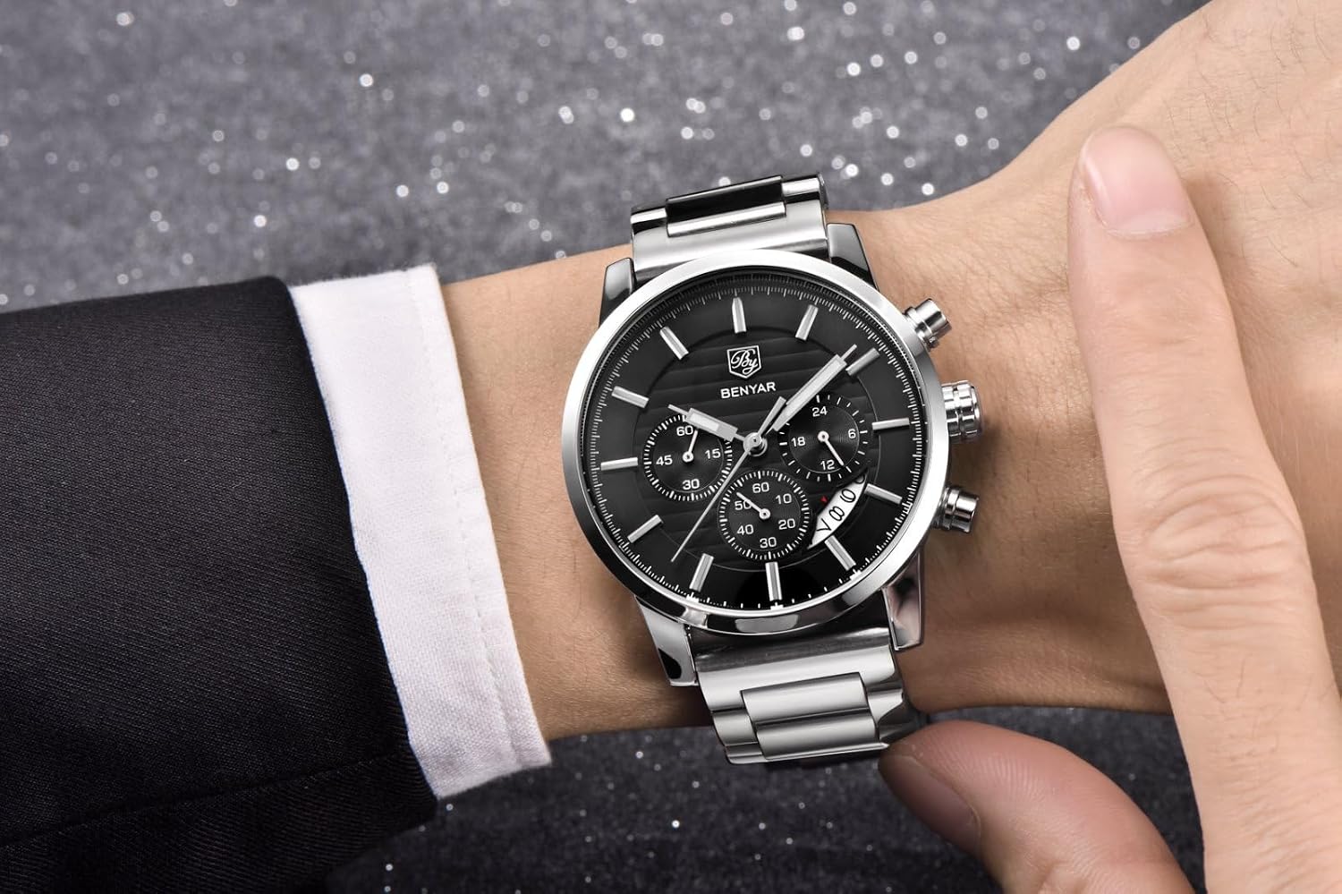 Mens Watches Analog Quartz Chronograph Waterproof Watch for Men | Fashion Business Work Casual Sport Wrist Watches
