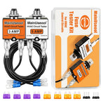 Fuse Popper HVAC, 3 AMP & 5 AMP Resettable Fuse Kit with Extra Fuses & Storage Case, Control Circuit Tester 24V AC/DC & 125/250V AC