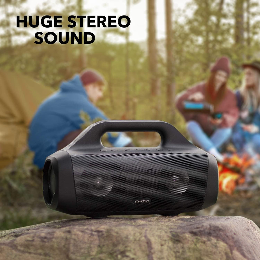 Anker Motion Boom Waterproof Bluetooth Speaker with Titanium Drivers, BassUp Technology, IPX7, 24H Playtime, App
