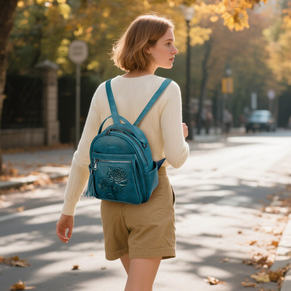 Mini Backpack Purse for Women,Vegan Leather Small Backpack for Daily