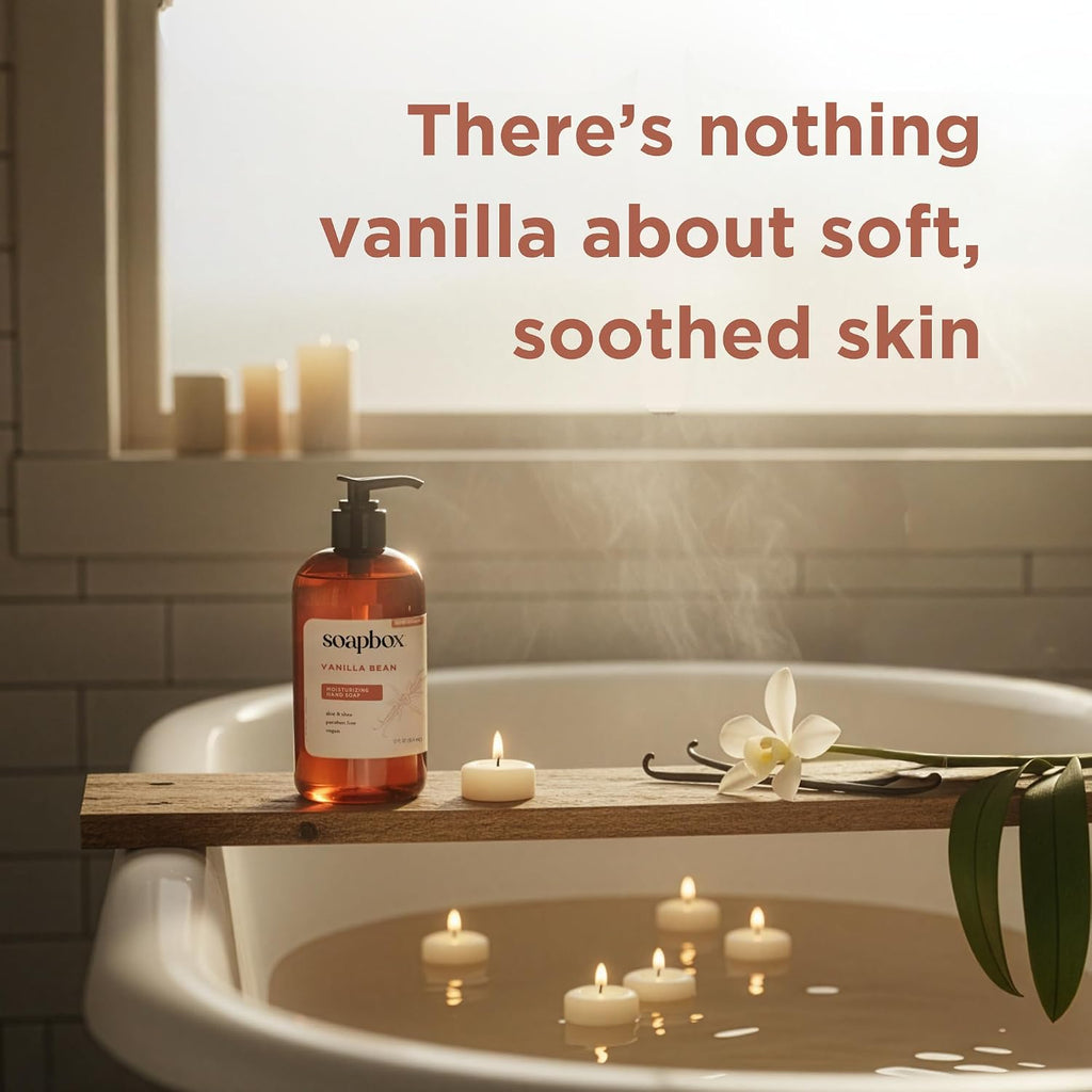 Vanilla Bean Liquid Hand Soap - Moisturizing Hand Wash - 3 Pack