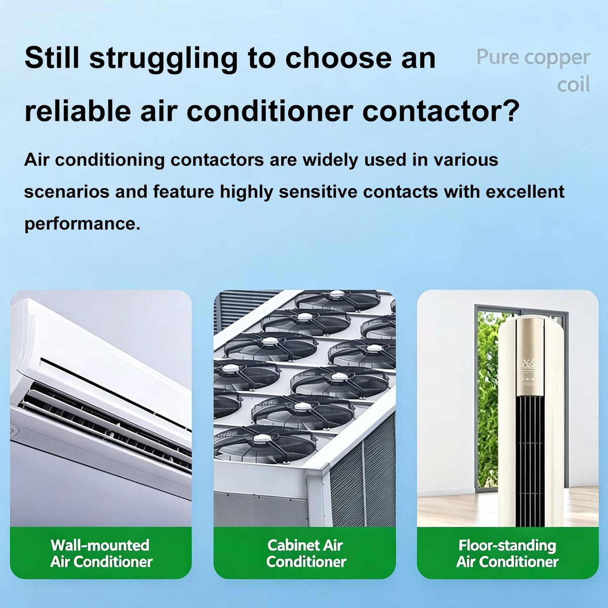 2Pole FLA 30 Amp Definite Purpose Air Conditioner Contactor