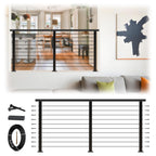 4ft-8ft Modular 36in Cable Railing System for Deck with Handrail