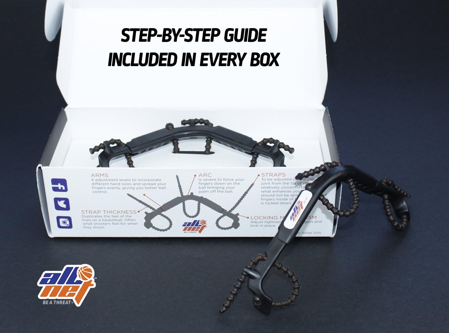 Basketball Shooting Aid Hoops Training Shooting Device, Help Improve Your Skills & Shot with Finger Trainer no Gloves