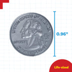 Play Quarters, Set of 100 Plastic Coins