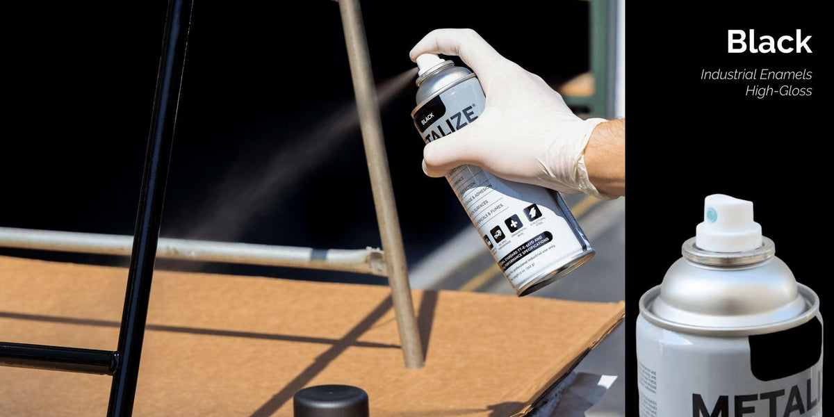 1 Can Aerosol Spray Paint (Gloss Black) 8-S-3313