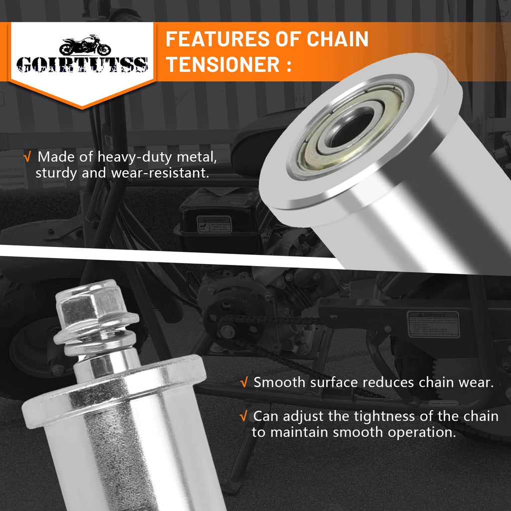 8mm Chain Tensioner w/1.75in Roller for Coleman CT100U Silver